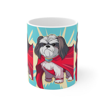 Shihtzu Superhero Coffee Mug - Brew Up a Heroic Start to Your Day!