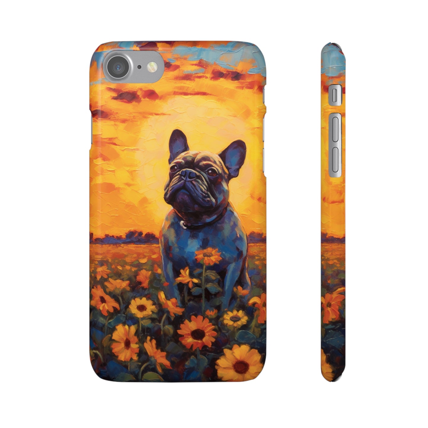 Frenchie Sunflower Sunset Serenade