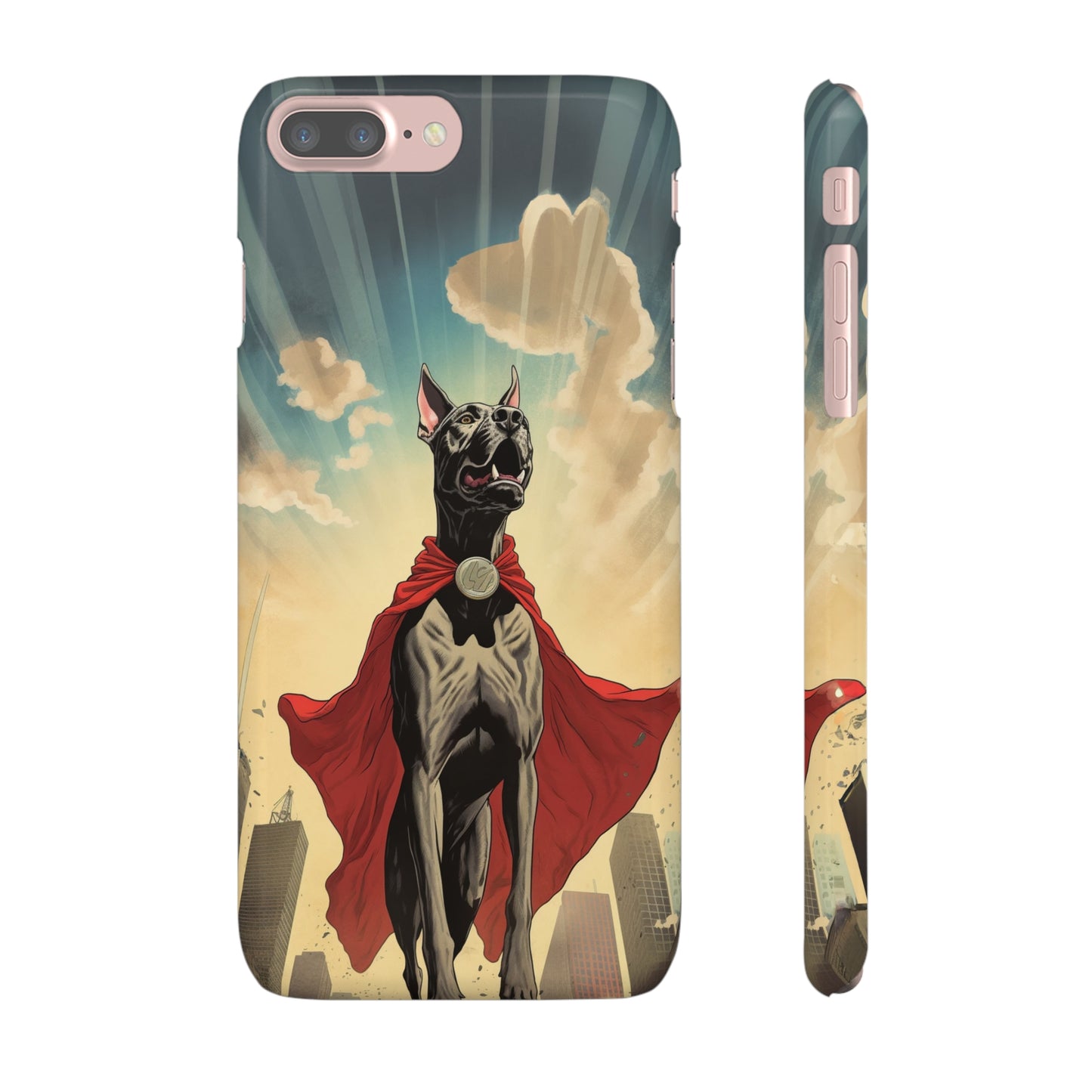 Mighty Guardian: Cartoon Superhero Great Dane