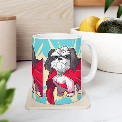 Shihtzu Superhero Coffee Mug - Brew Up a Heroic Start to Your Day!