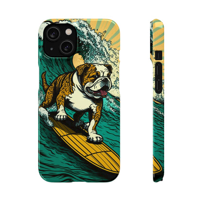 Surf's Up Bulldog: Ride the Wave with Your Best Pal