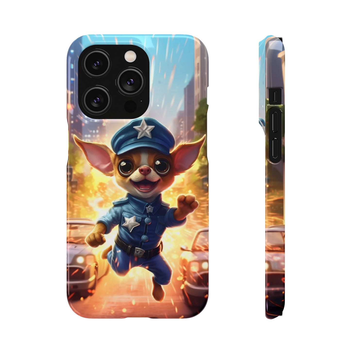 Chihuahua Super Cop: Explosive Action Phone Case