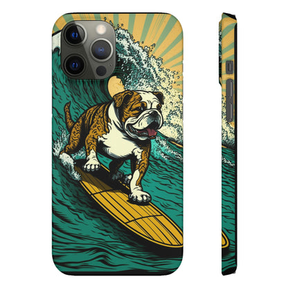 Surf's Up Bulldog: Ride the Wave with Your Best Pal