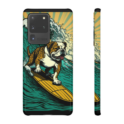 Surf's Up Bulldog: Ride the Wave with Your Best Pal