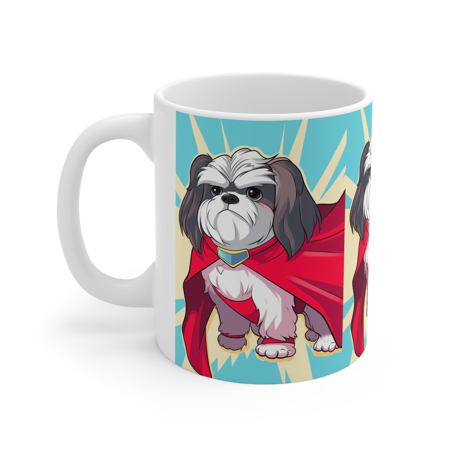 Shihtzu Superhero Coffee Mug - Brew Up a Heroic Start to Your Day!