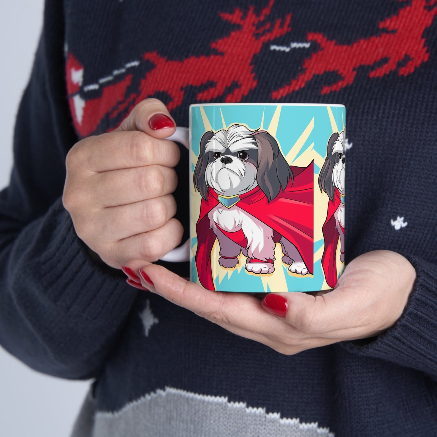 Shihtzu Superhero Coffee Mug - Brew Up a Heroic Start to Your Day!