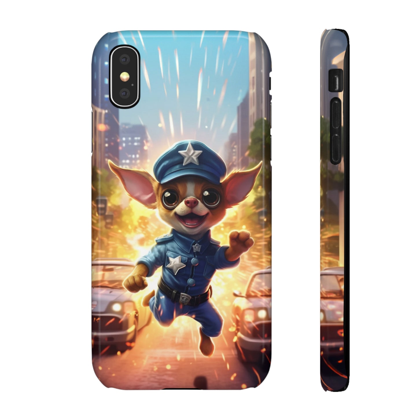 Chihuahua Super Cop: Explosive Action Phone Case