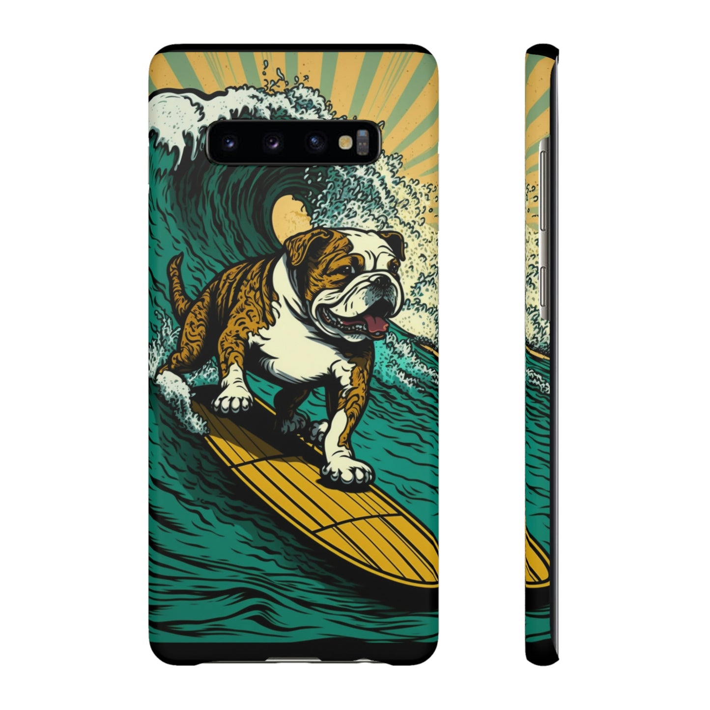 Surf's Up Bulldog: Ride the Wave with Your Best Pal