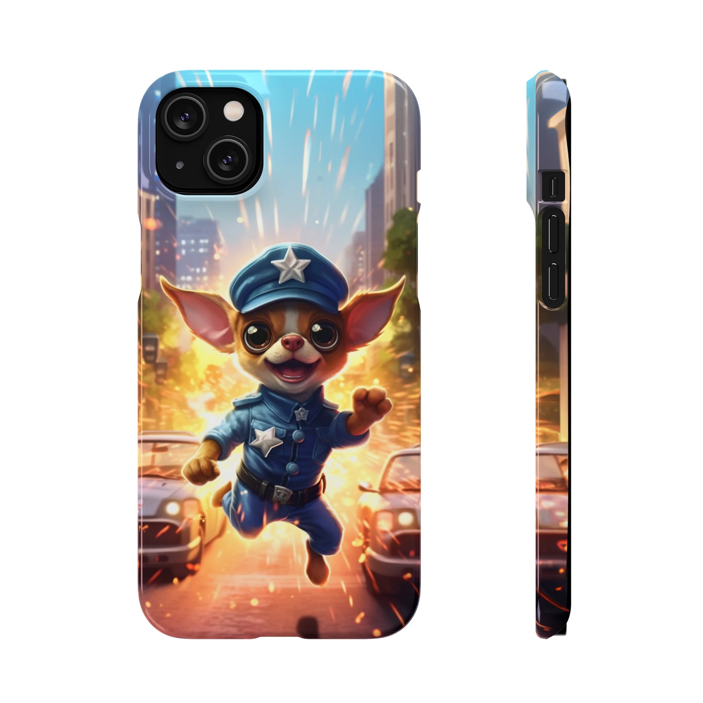 Chihuahua Super Cop: Explosive Action Phone Case