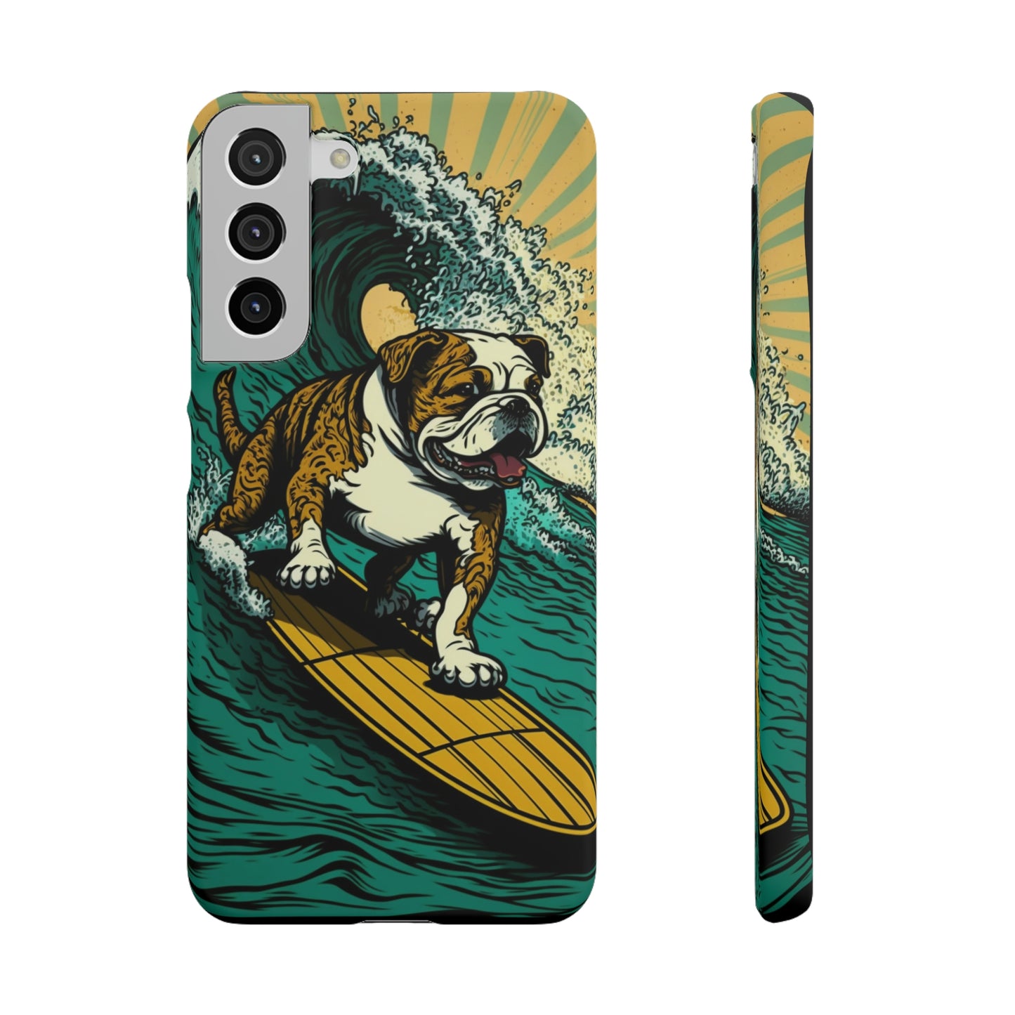 Surf's Up Bulldog: Ride the Wave with Your Best Pal