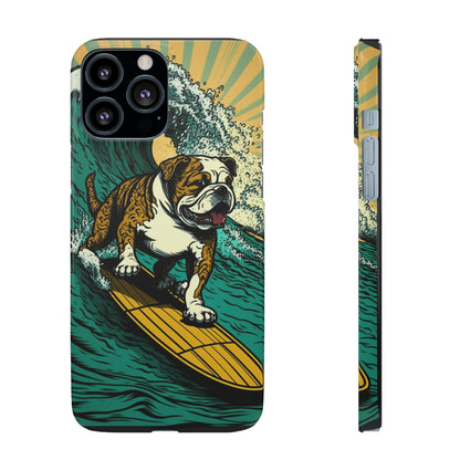 Surf's Up Bulldog: Ride the Wave with Your Best Pal