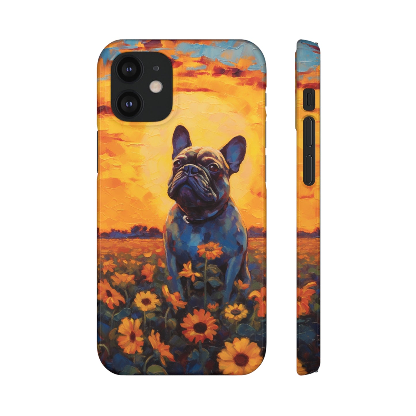 Frenchie Sunflower Sunset Serenade