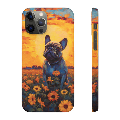 Frenchie Sunflower Sunset Serenade