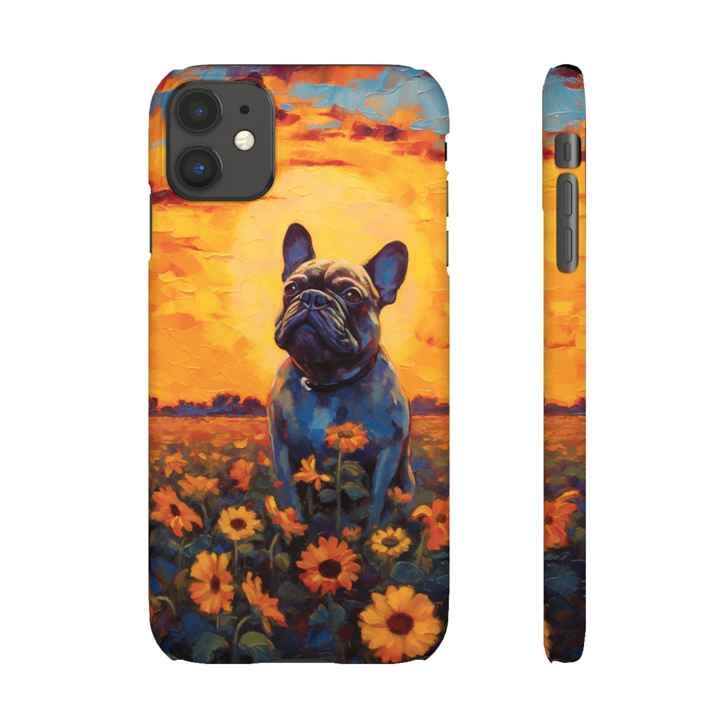 Frenchie Sunflower Sunset Serenade