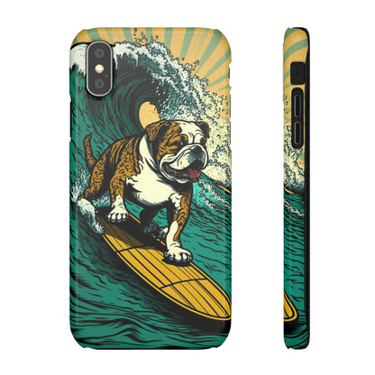 Surf's Up Bulldog: Ride the Wave with Your Best Pal