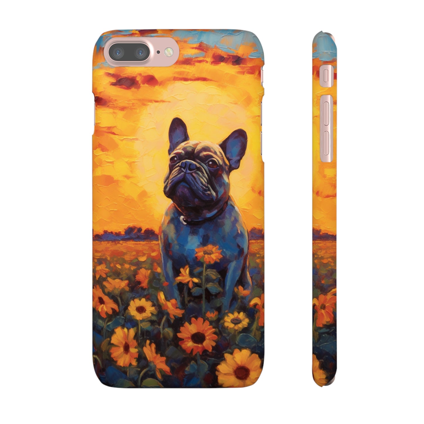 Frenchie Sunflower Sunset Serenade