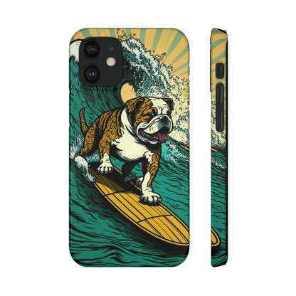 Surf's Up Bulldog: Ride the Wave with Your Best Pal