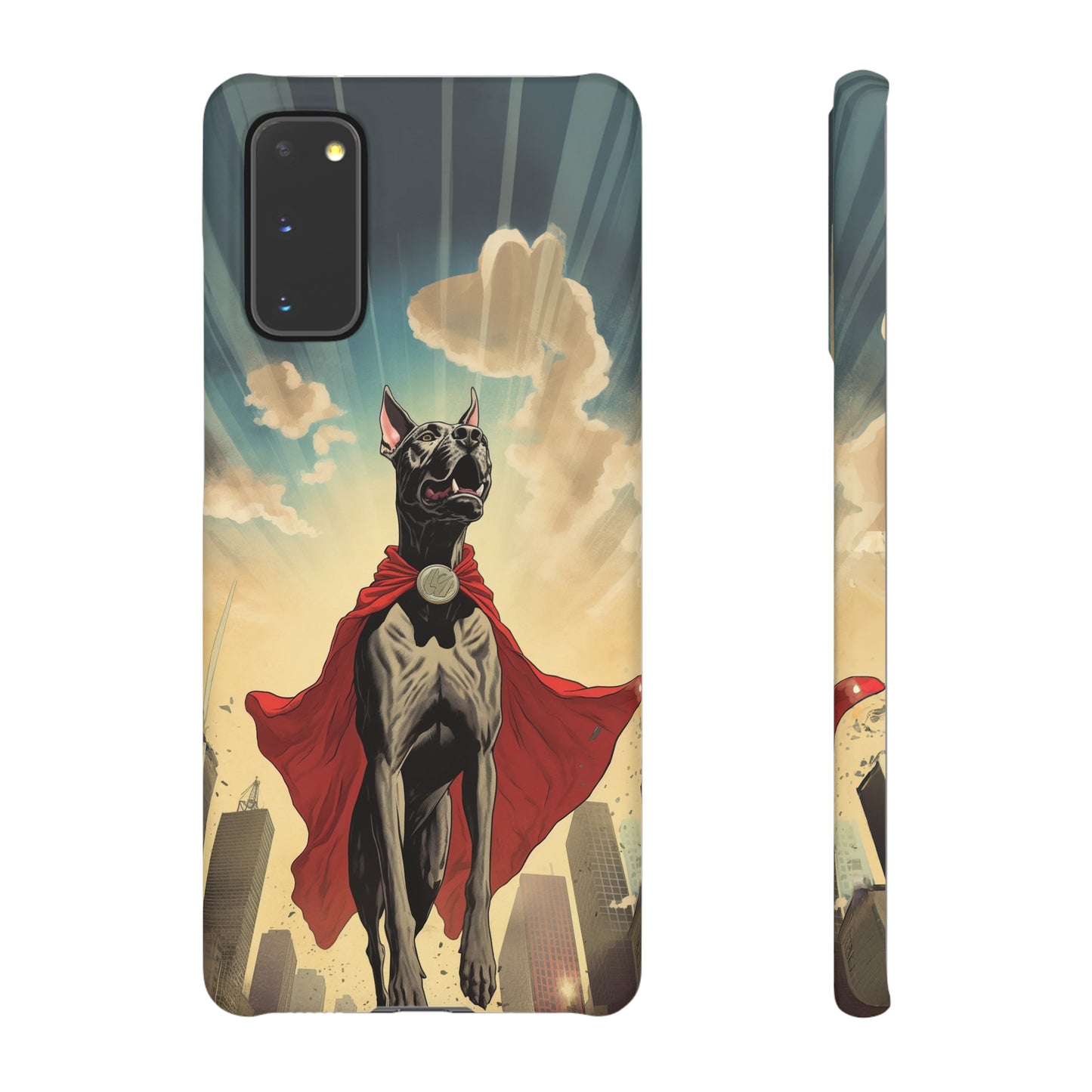 Mighty Guardian: Cartoon Superhero Great Dane