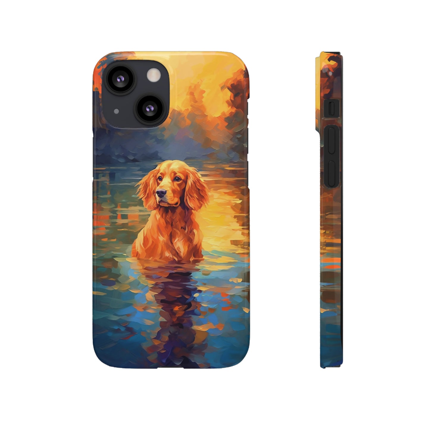 English Cocker Spaniel Splashing Serenade