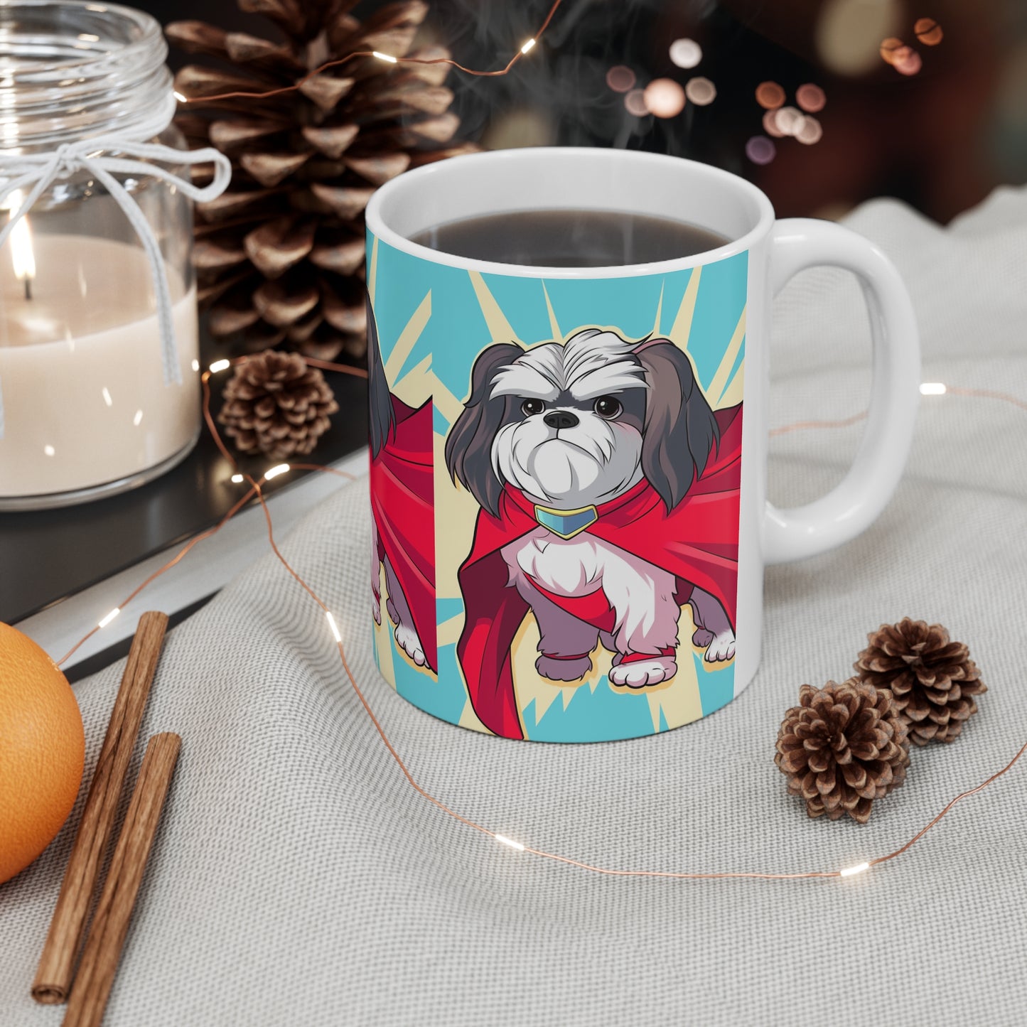 Shihtzu Superhero Coffee Mug - Brew Up a Heroic Start to Your Day!