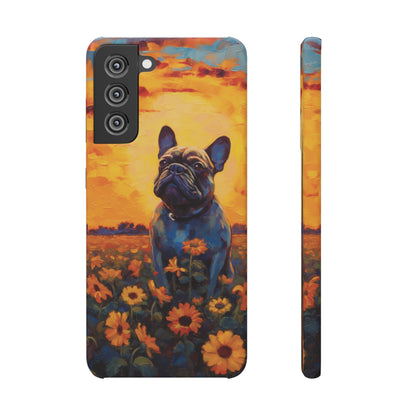 Frenchie Sunflower Sunset Serenade