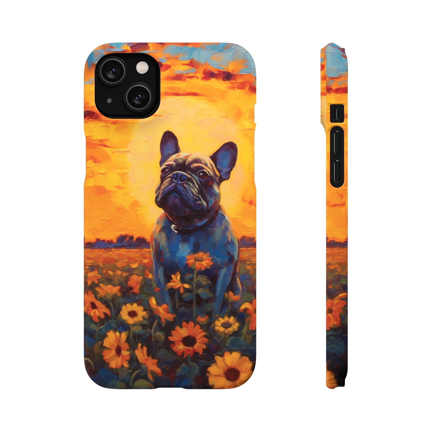 Frenchie Sunflower Sunset Serenade