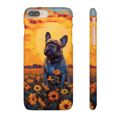 Frenchie Sunflower Sunset Serenade