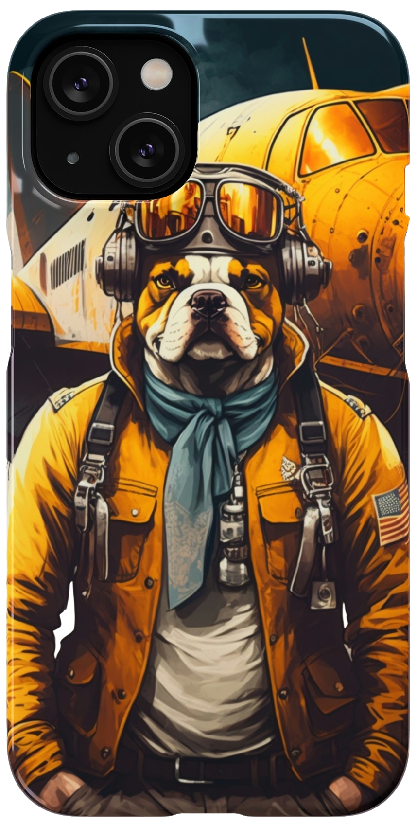 High-Flying Canine Bulldog Ace Commander