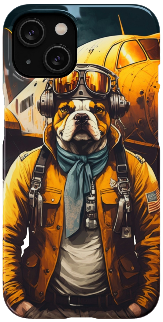 High-Flying Canine Bulldog Ace Commander