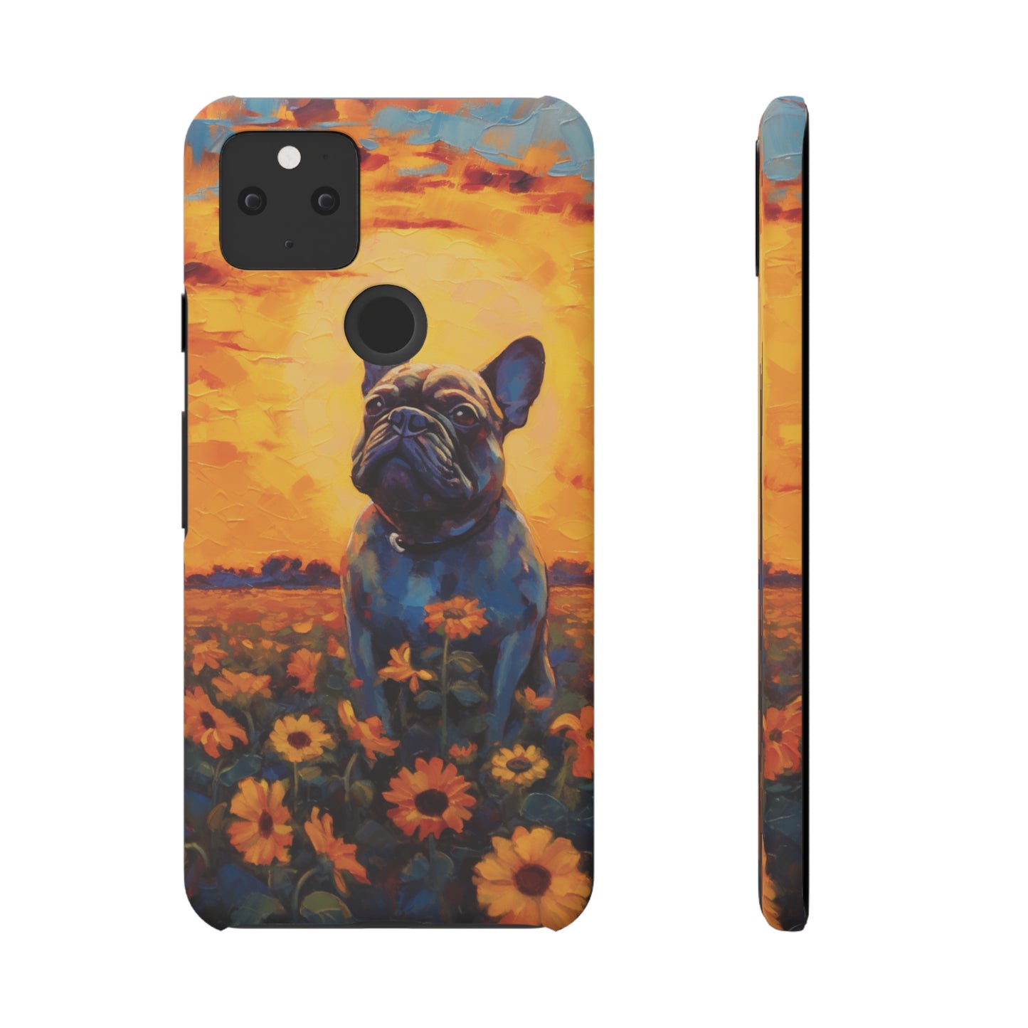 Frenchie Sunflower Sunset Serenade