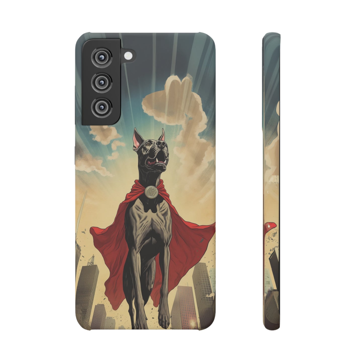 Mighty Guardian: Cartoon Superhero Great Dane