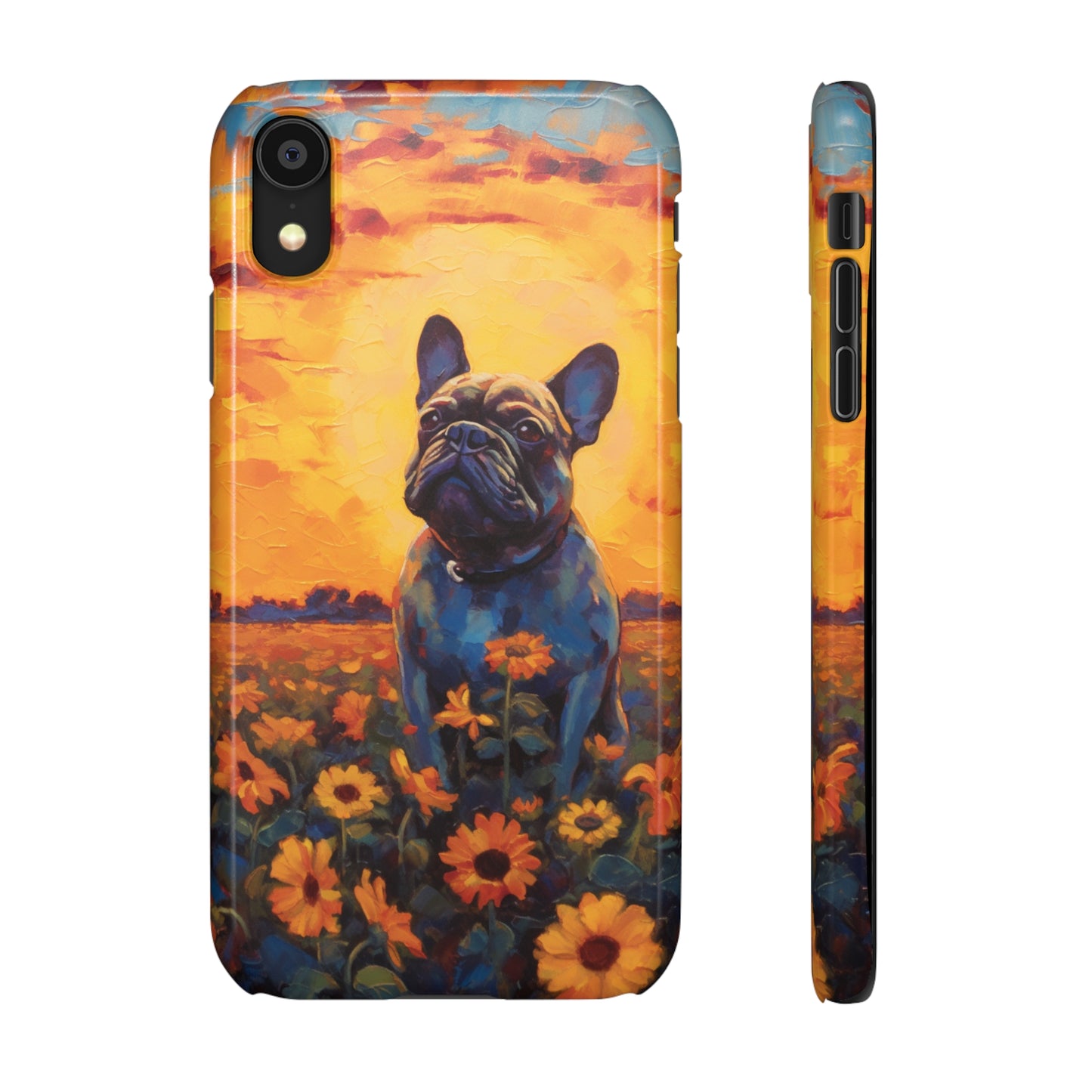 Frenchie Sunflower Sunset Serenade