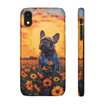 Frenchie Sunflower Sunset Serenade