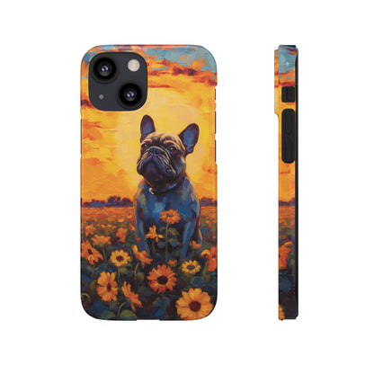 Frenchie Sunflower Sunset Serenade