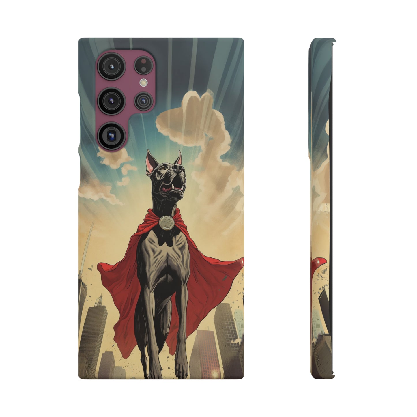 Mighty Guardian: Cartoon Superhero Great Dane