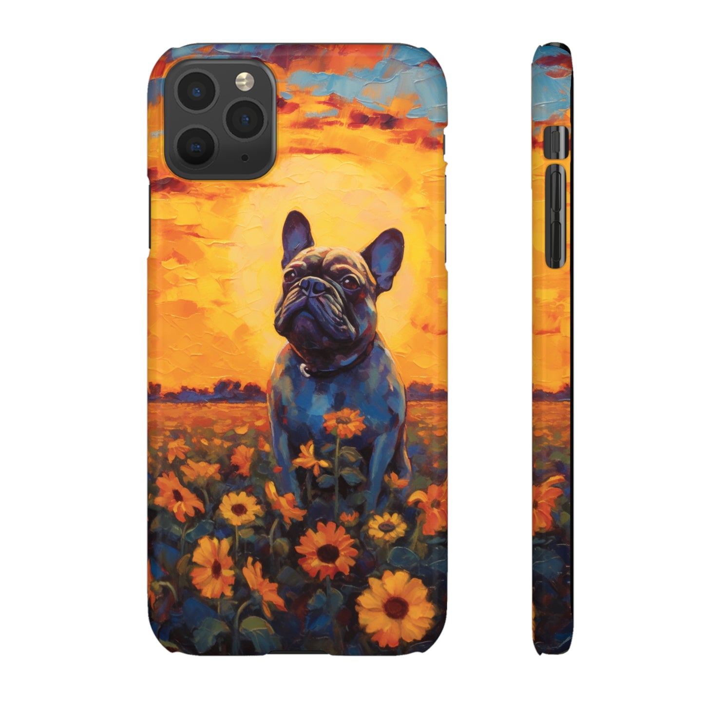 Frenchie Sunflower Sunset Serenade