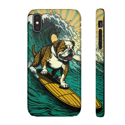 Surf's Up Bulldog: Ride the Wave with Your Best Pal