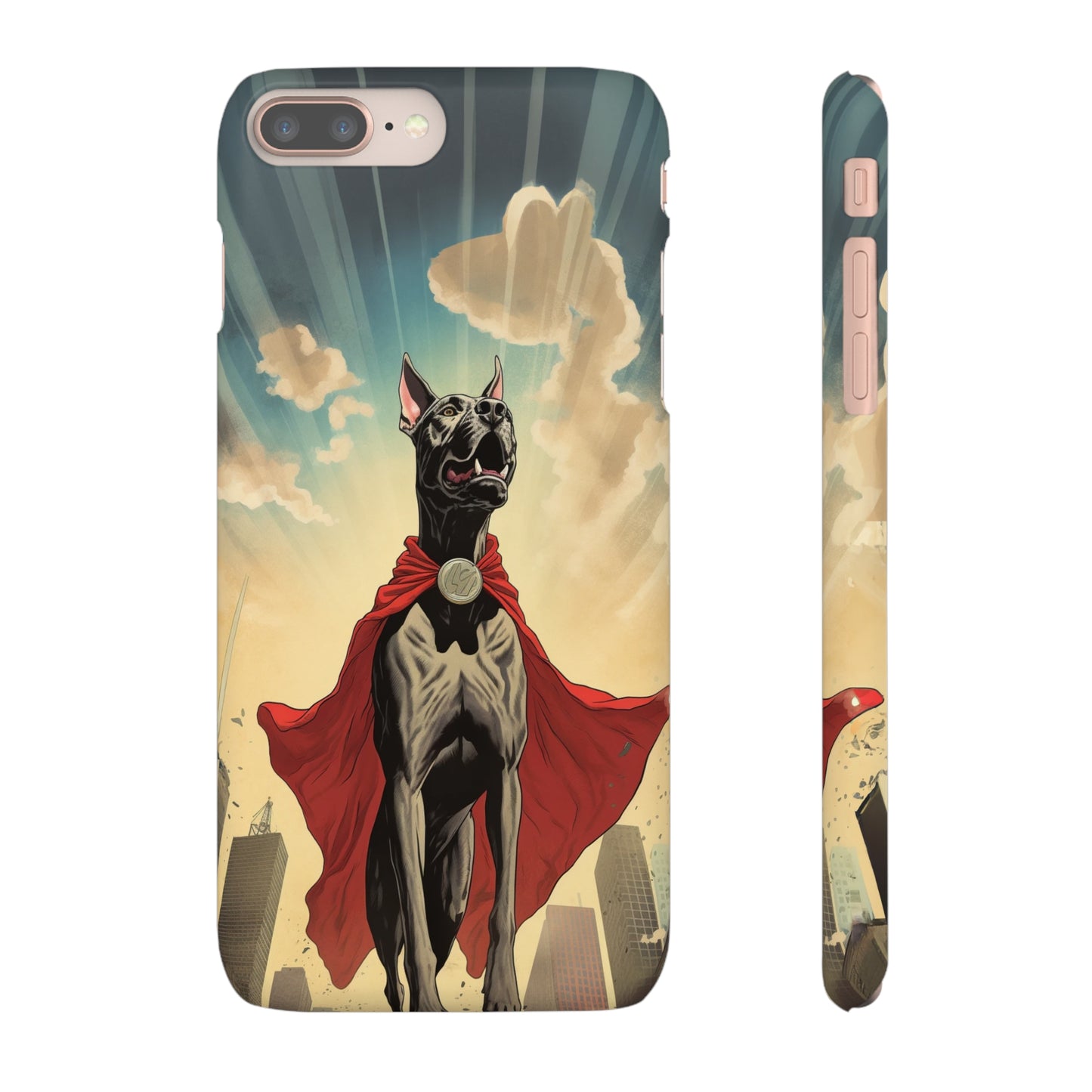 Mighty Guardian: Cartoon Superhero Great Dane