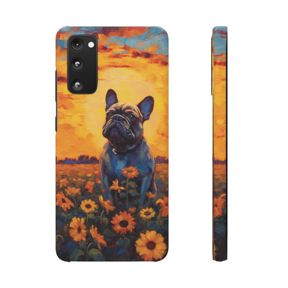 Frenchie Sunflower Sunset Serenade