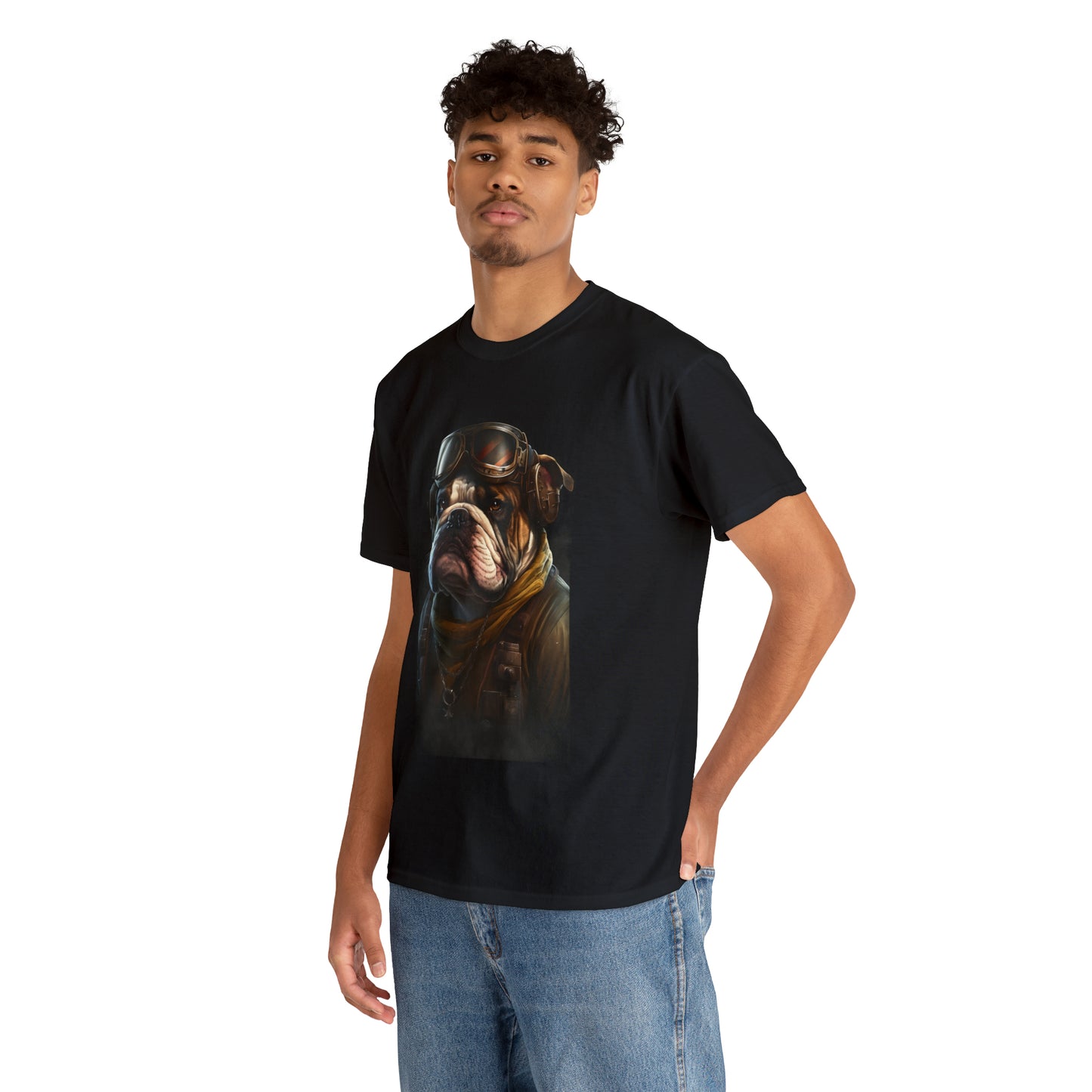 Soar high with this Rugged Bulldog Aviator TShirt