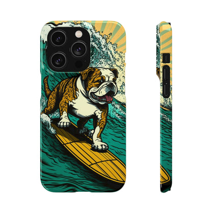 Surf's Up Bulldog: Ride the Wave with Your Best Pal