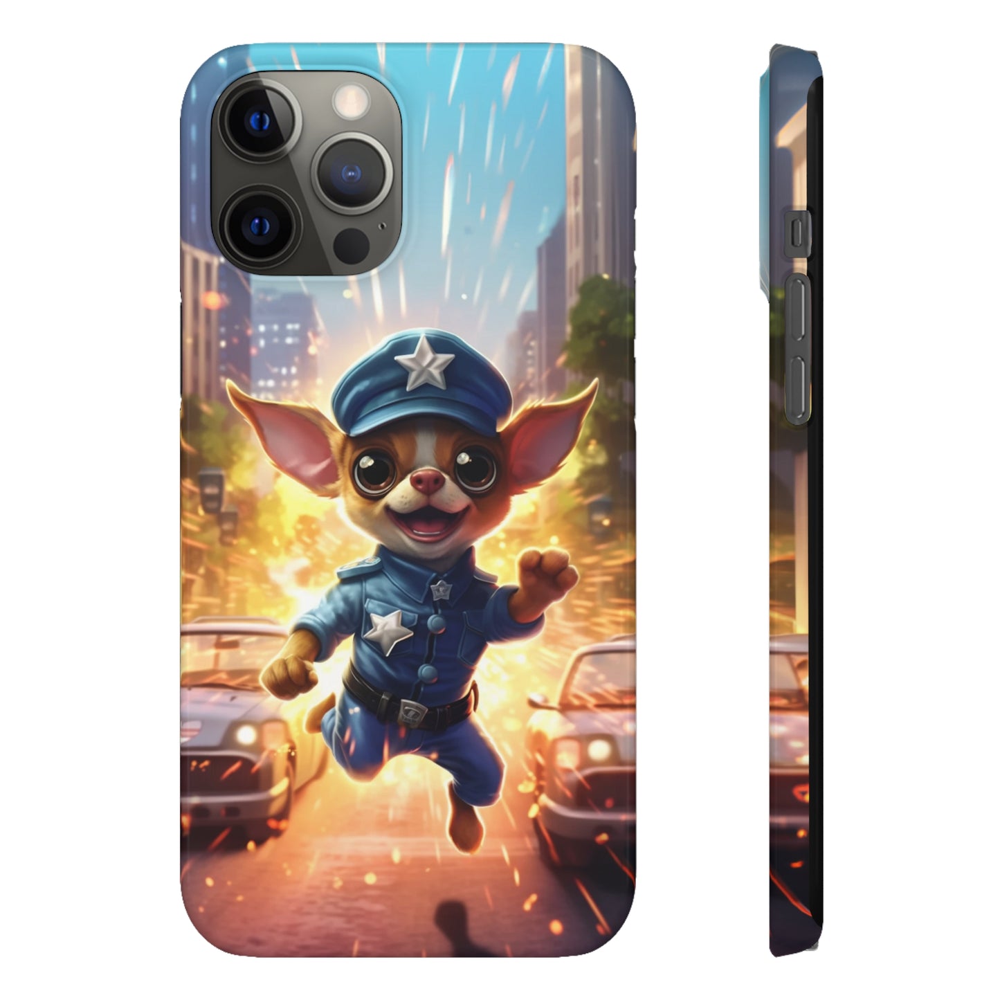 Chihuahua Super Cop: Explosive Action Phone Case