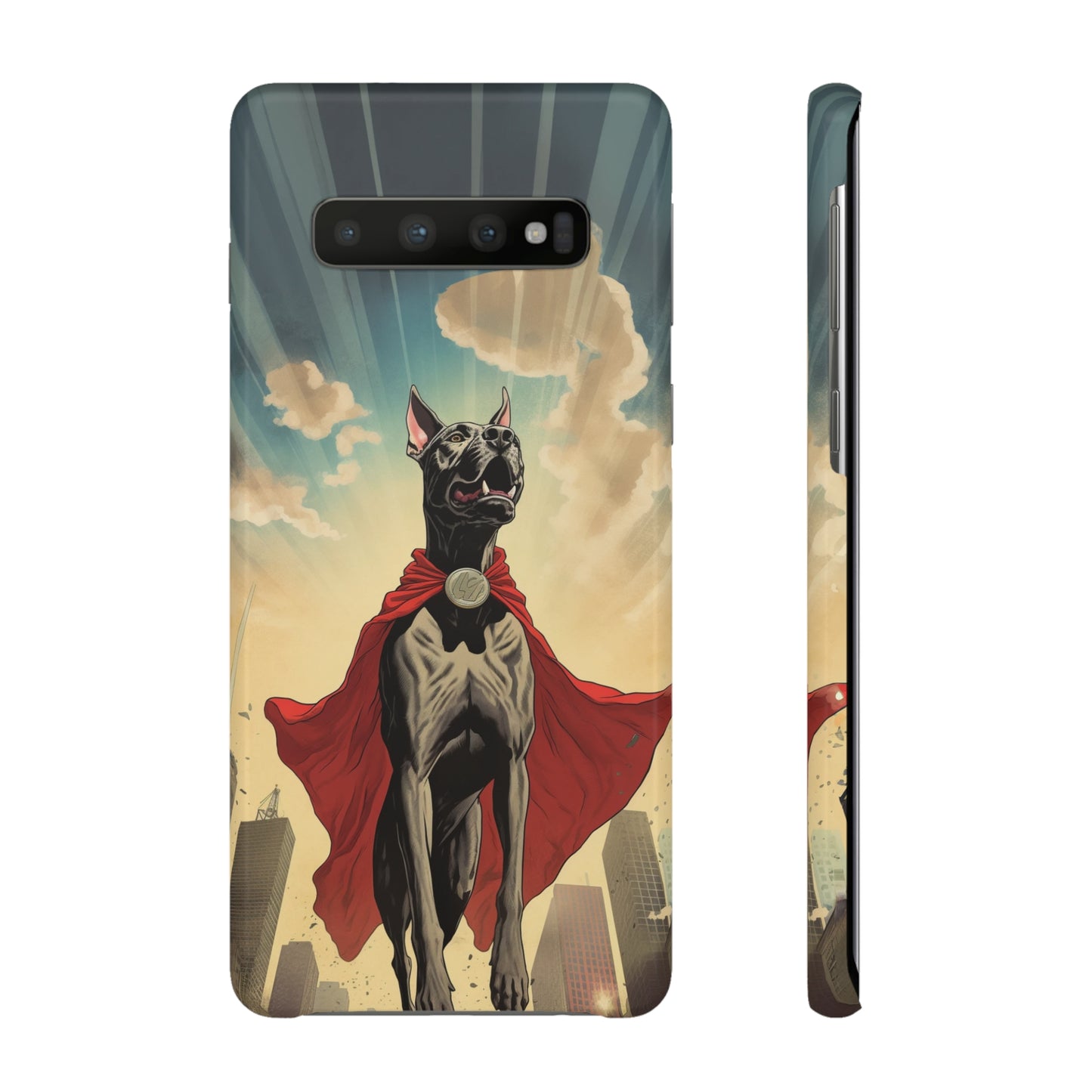 Mighty Guardian: Cartoon Superhero Great Dane