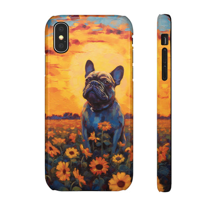 Frenchie Sunflower Sunset Serenade