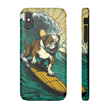 Surf's Up Bulldog: Ride the Wave with Your Best Pal