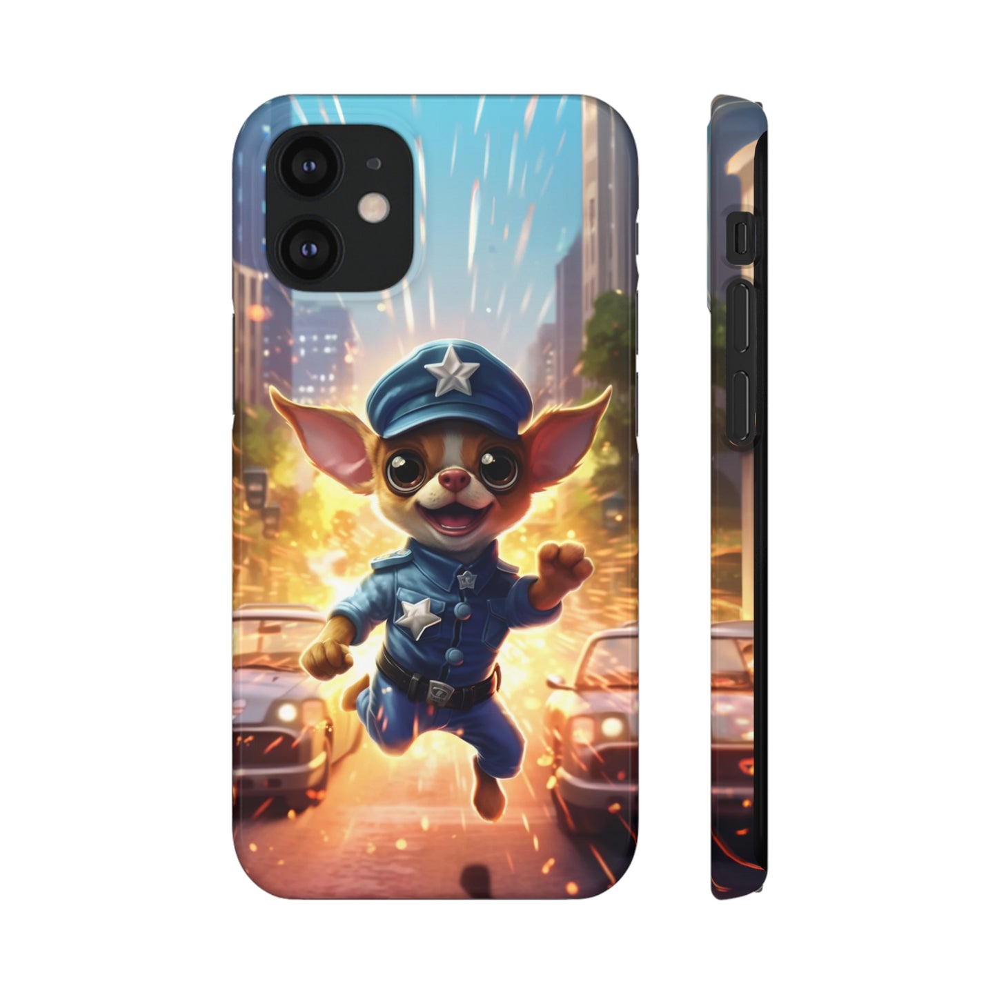 Chihuahua Super Cop: Explosive Action Phone Case