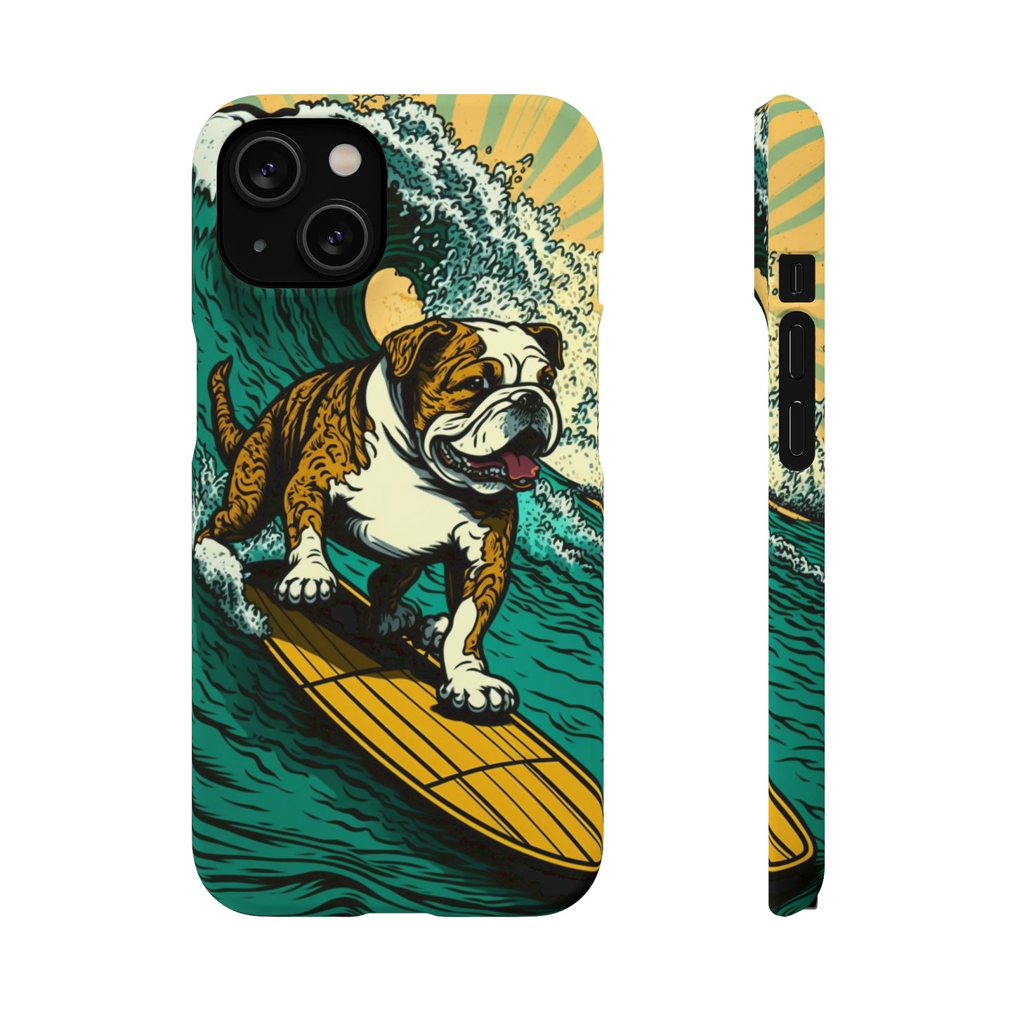 Surf's Up Bulldog: Ride the Wave with Your Best Pal