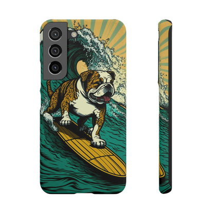 Surf's Up Bulldog: Ride the Wave with Your Best Pal