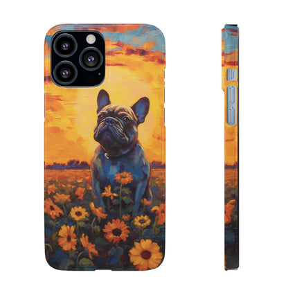 Frenchie Sunflower Sunset Serenade