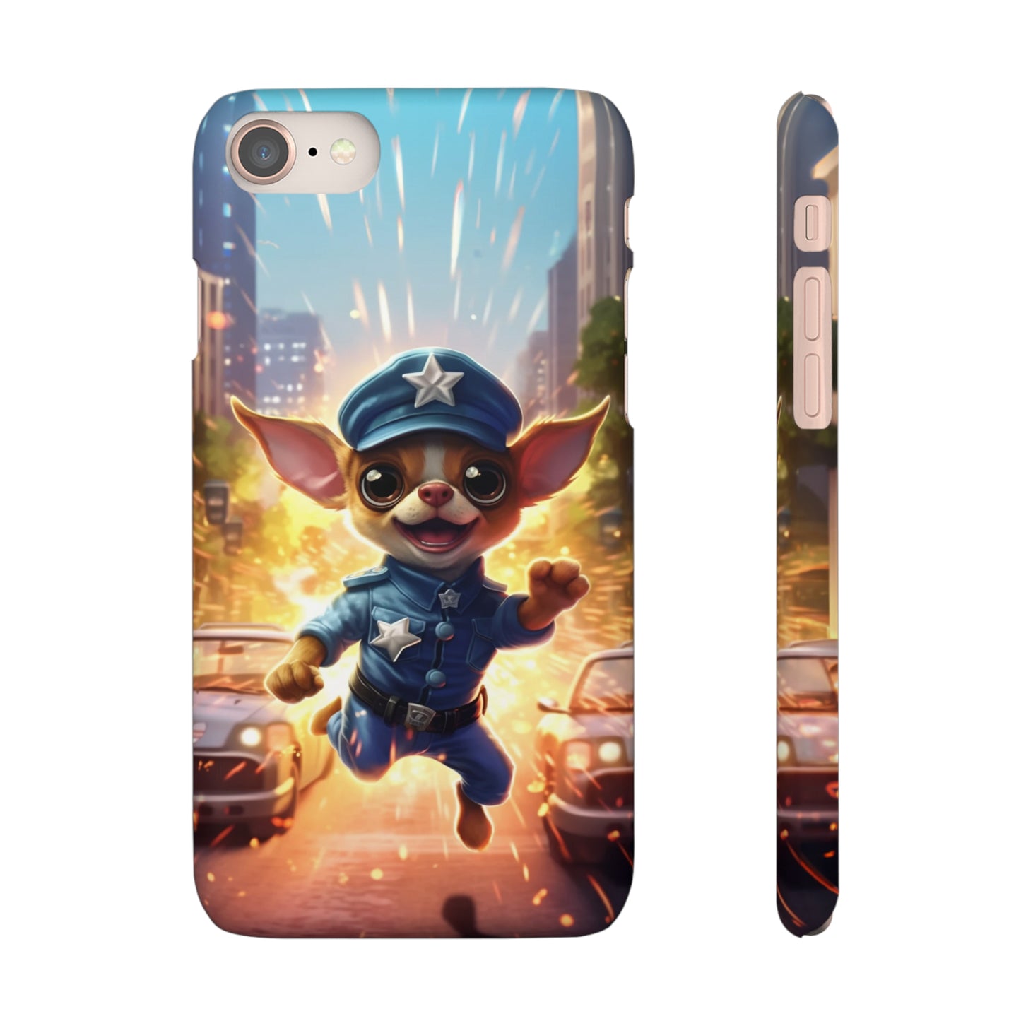 Chihuahua Super Cop: Explosive Action Phone Case